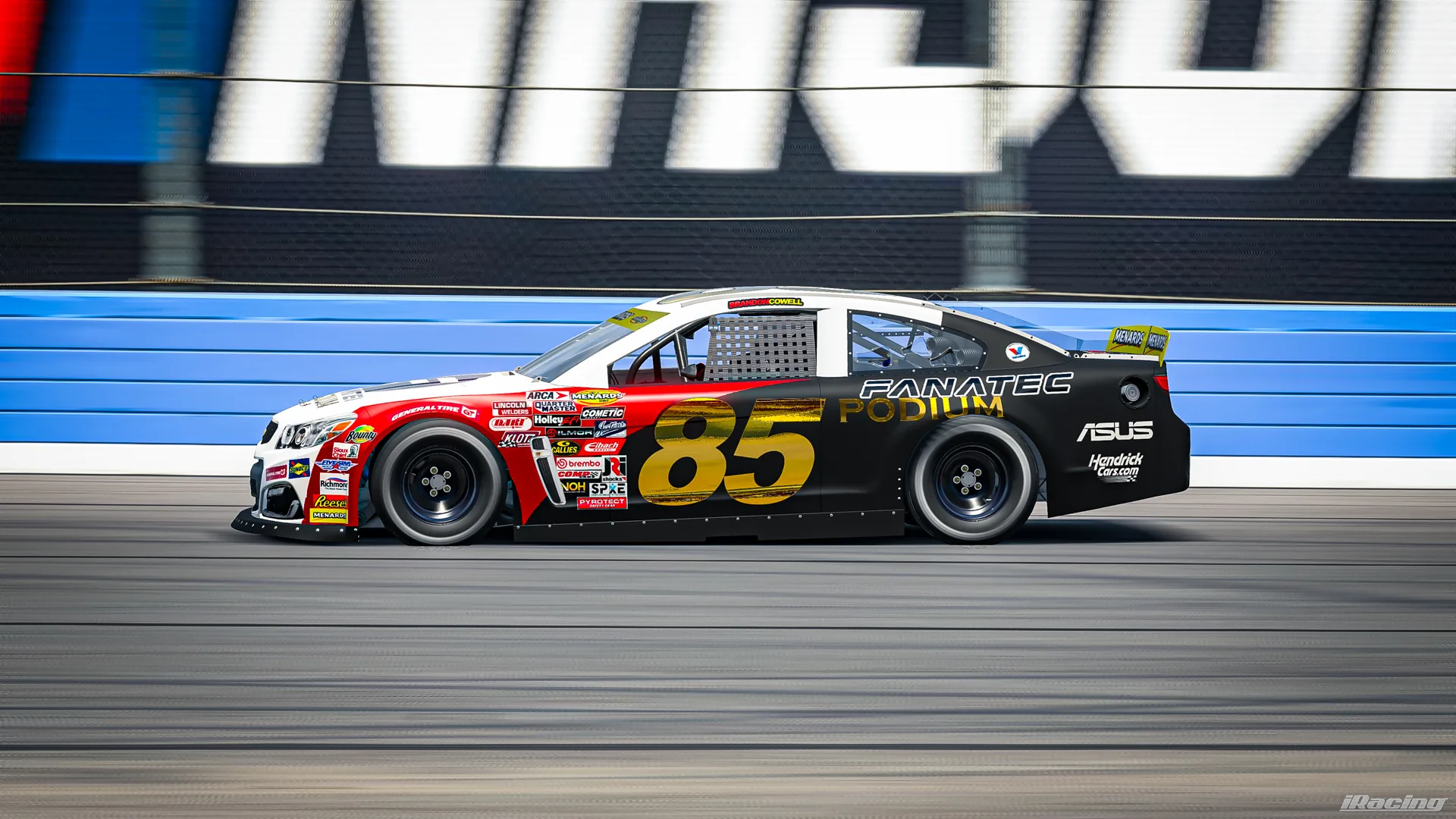 Brandon Cowell's paint scheme
