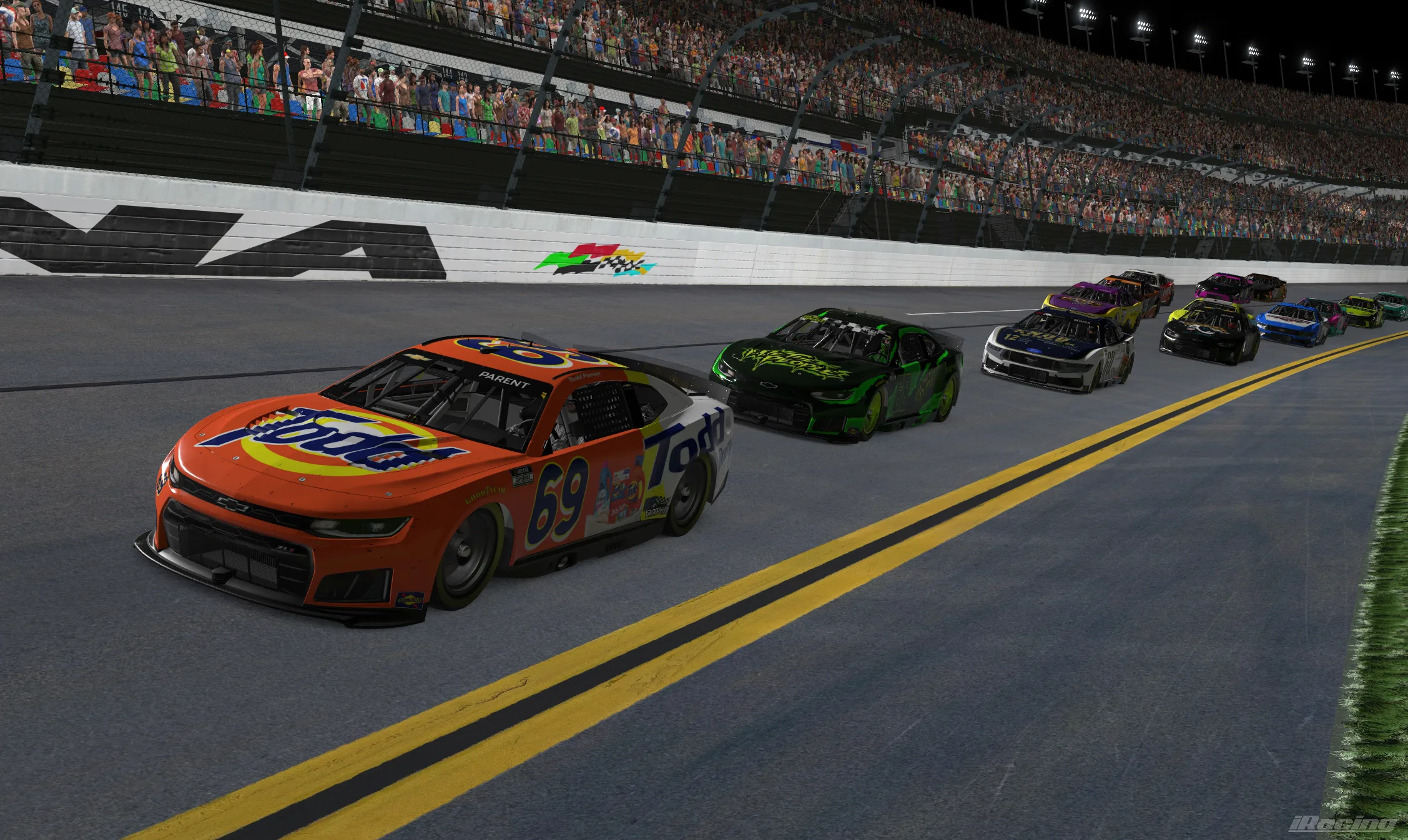 Todd Parent leads the pack at Daytona